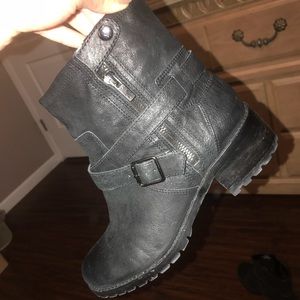Leather Moto Boots size 9
